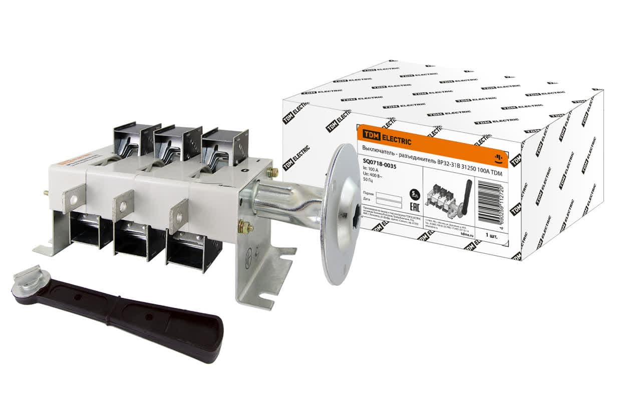 Выключатель - разъединитель ВР32-31В 31250 100А TDM