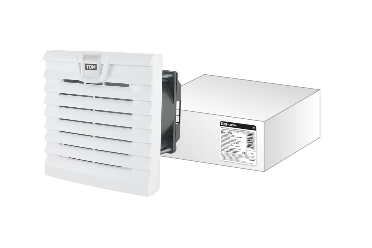 Вентилятор с фильтром универсальный ВФУ 30/24 м3/час 230В 12Вт IP54 TDM