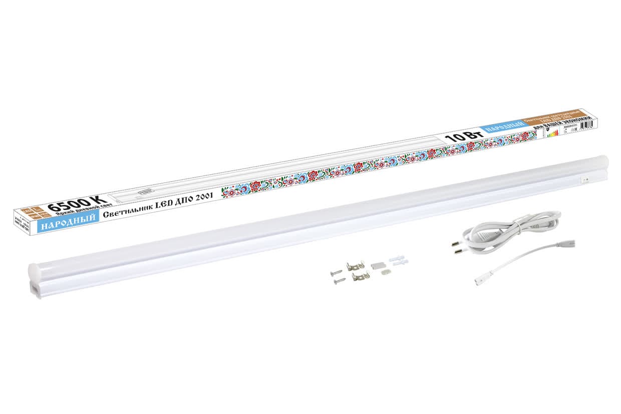 Светильник LED ДПО 2001 10 Вт, 6500К, IP40, Народный