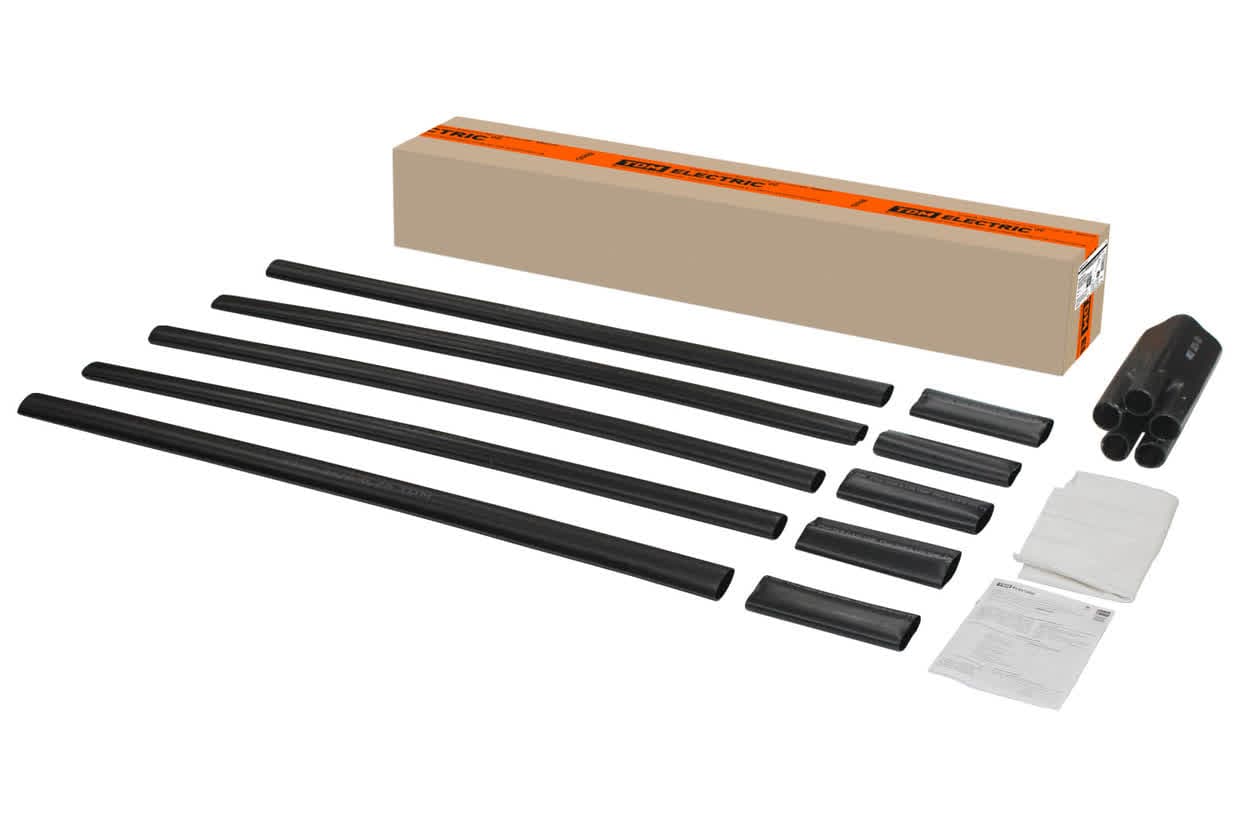 Муфта кабельная термоусаживаемая концевая, внутренней и наружной установки 70-120 кв.мм, 1кВ, ПВХ/СПЭ без брони, без наконечников 5ПКВНтп1-70/120-БН TDM