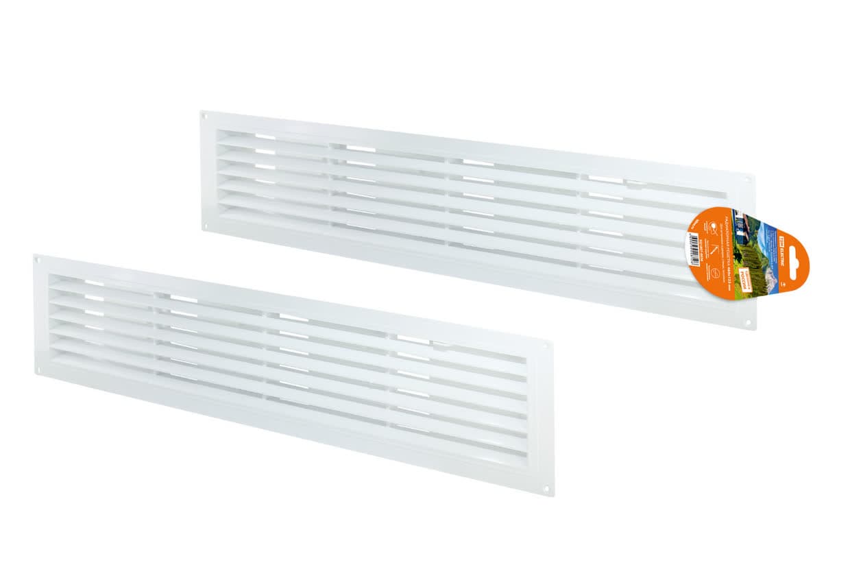 Решетка радиаторная, с регулировкой живого сечения, белая, 460х123 TDM