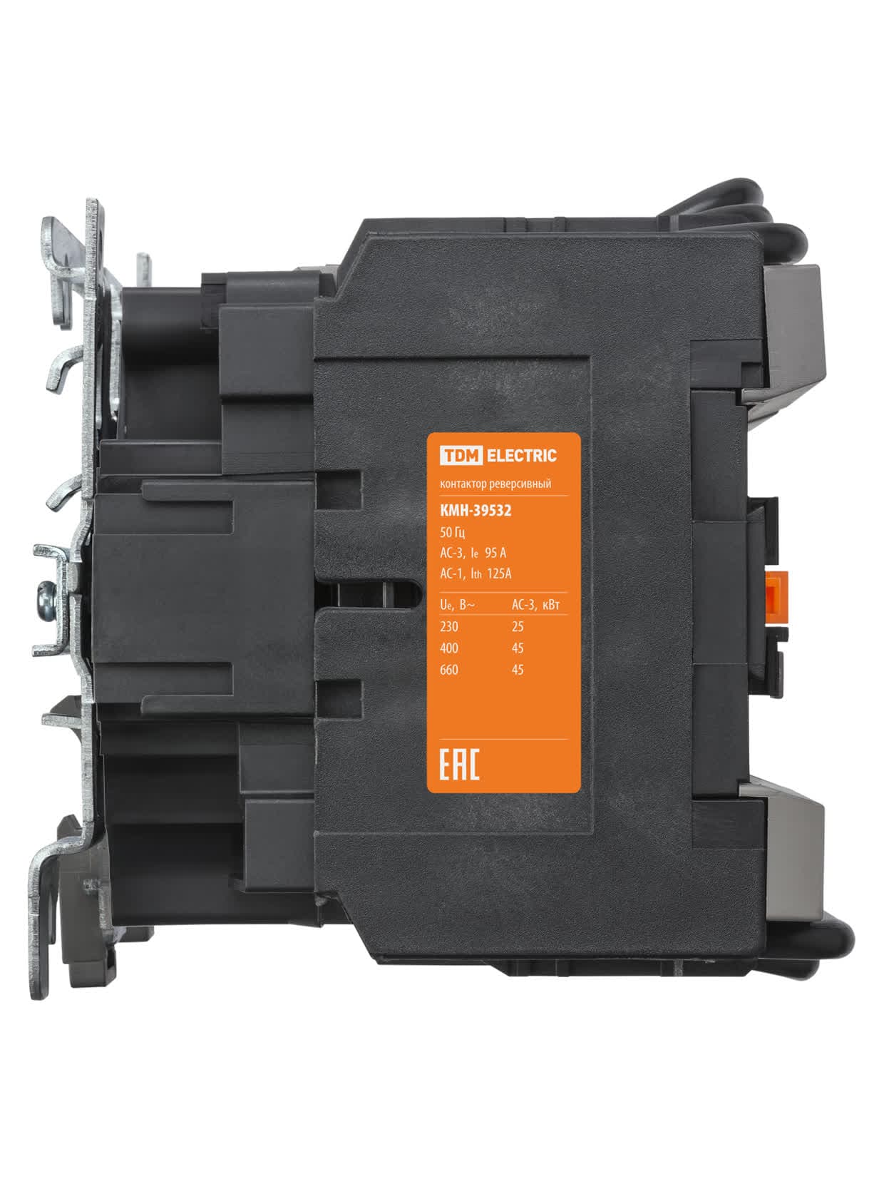 Контактор КМН-39532 реверс 95А 230В/АС3 2НО; 2НЗ TDM