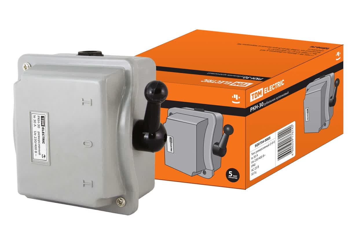 Рубильник РКН-30  ( | - 0 - | ) 30А  реверсивный TDM