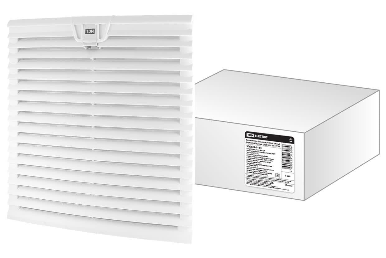 Вентилятор с фильтром универсальный ВФУ 800/400 м3/час 230В 65Вт IP54 TDM