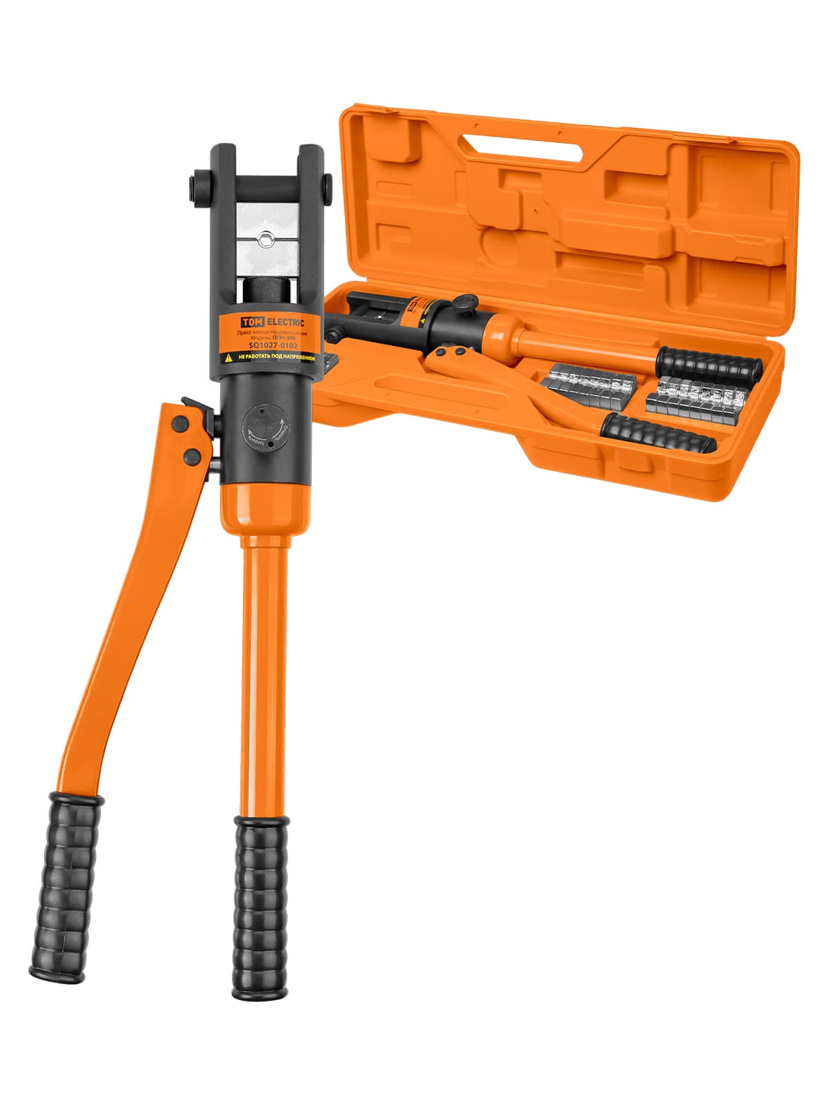 Пресс-клещи гидравлические ПГРс-300 с набором матриц (10-300мм2), 12 штук, МастерЭлектрик  TDM