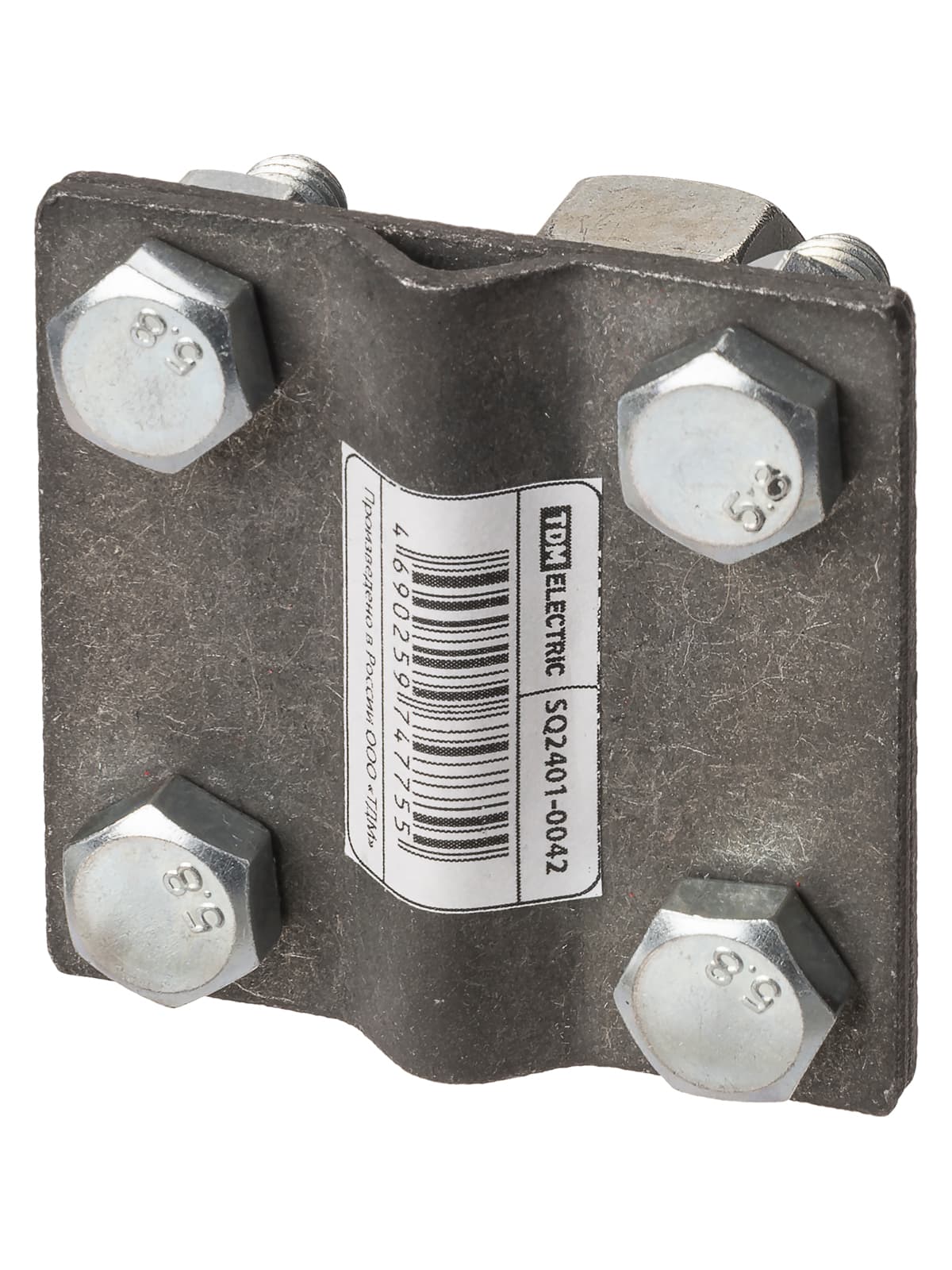 Зажим прута с болтовым креплением к муфте 4-х болтовой, прут Ø6-10 мм, М16, термодиффузия (упак. 1 шт.) TDM