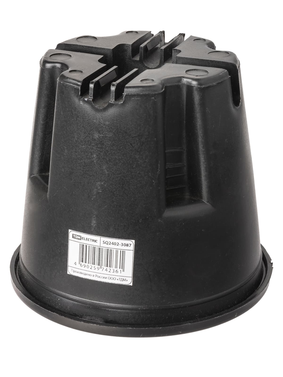 Держатель для плоской кровли крестовой фиксатор для прута Ø8-10 мм, без бетона, ПП (упак. 1 шт.) TDM