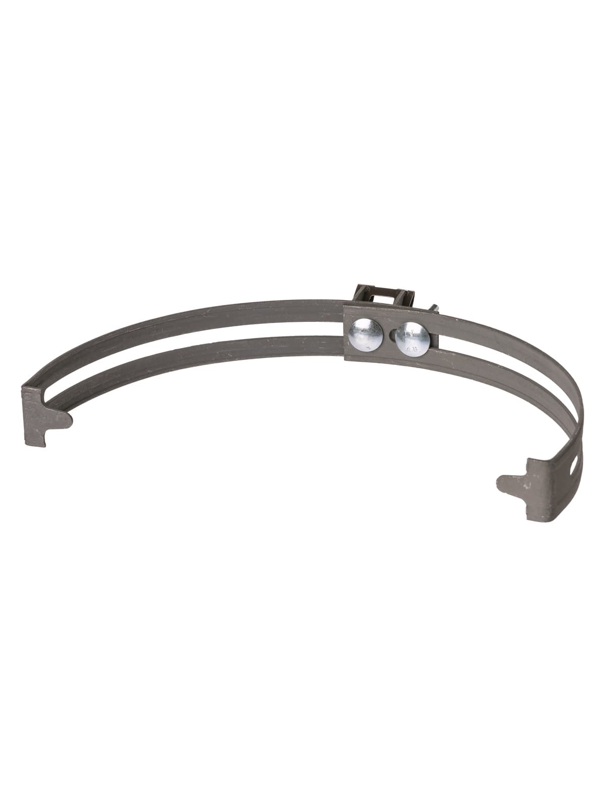 Держатель регулируемый Ø130-240 мм на круглый конек, стальной фиксатор для прута Ø6-10 мм, термодиффузия (упак. 1 шт.) TDM