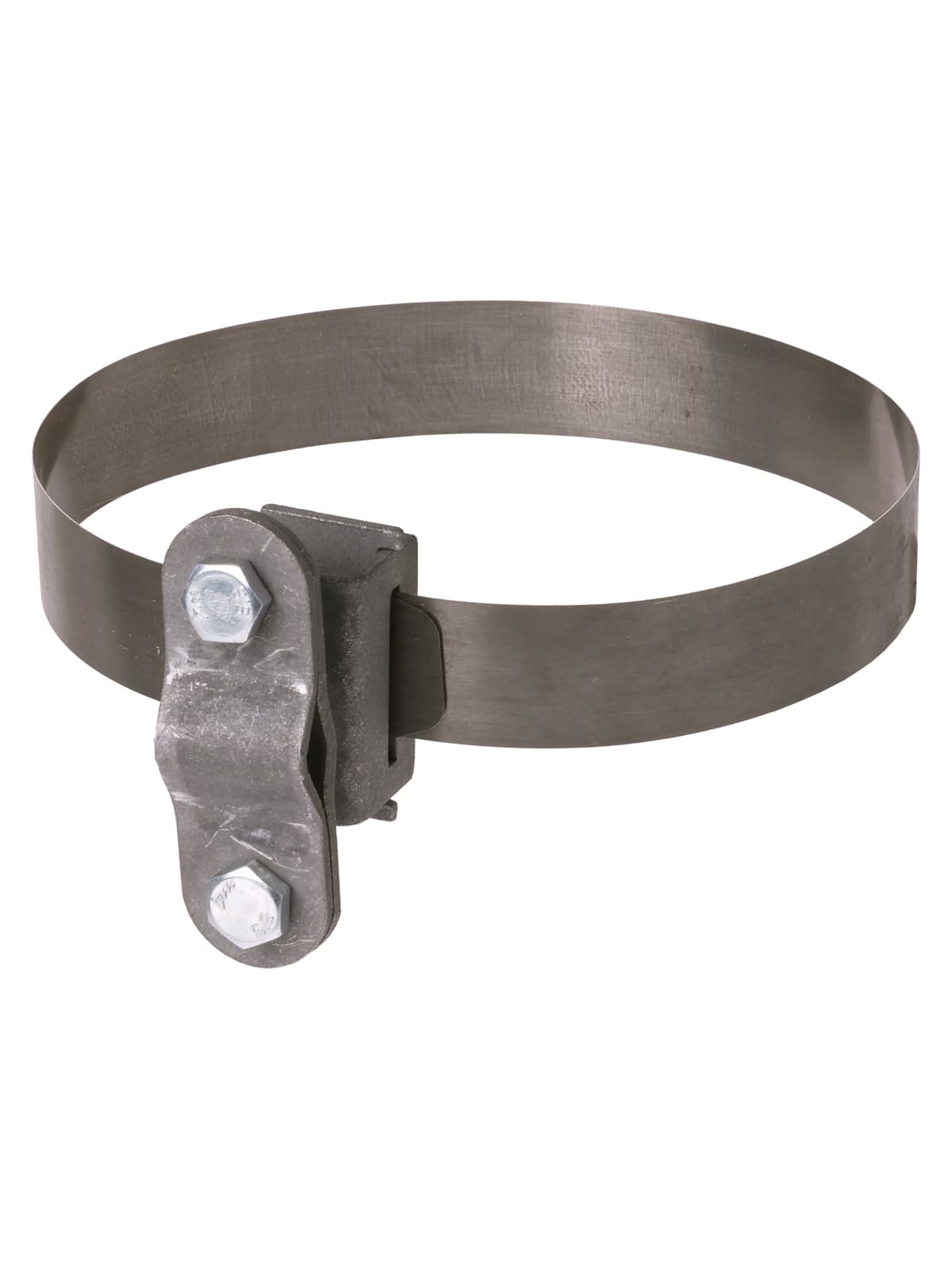 Держатель хомут Ø10-200 мм нержавеющая сталь, для прута Ø6-10 мм, стальной зажим термодиффузия (упак. 1 шт.) TDM