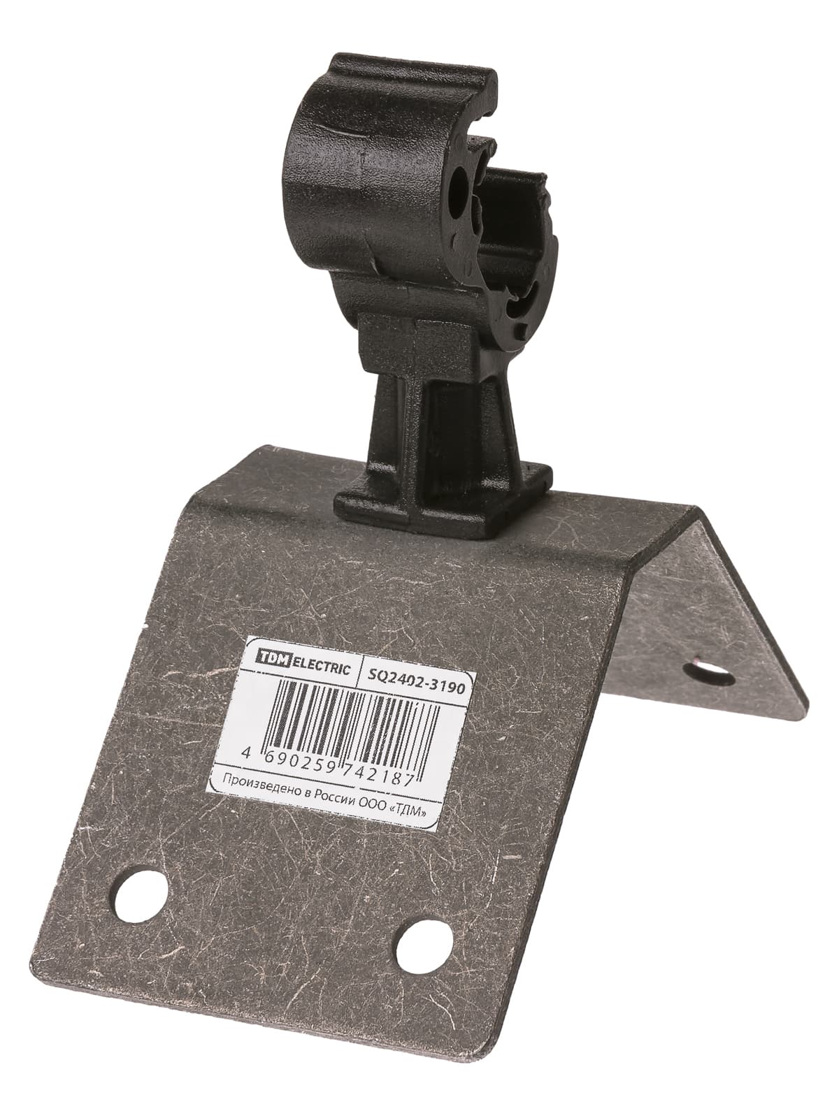 Держатель коньковый для прута Ø8-10 мм, полимерный фиксатор, гор. цинк. (упак. 1 шт.) TDM