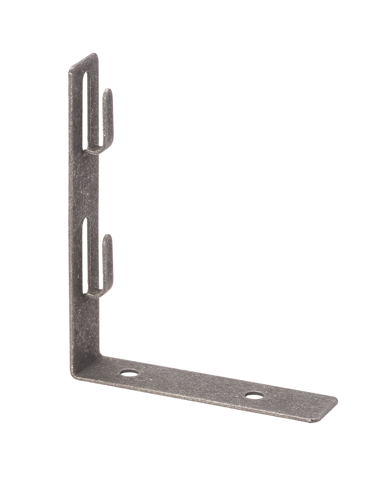Держатель угловой под черепицу для прута Ø6-10 мм, 2 стальных крюка, основание 100 мм, гор. цинк. (упак. 1 шт.) TDM