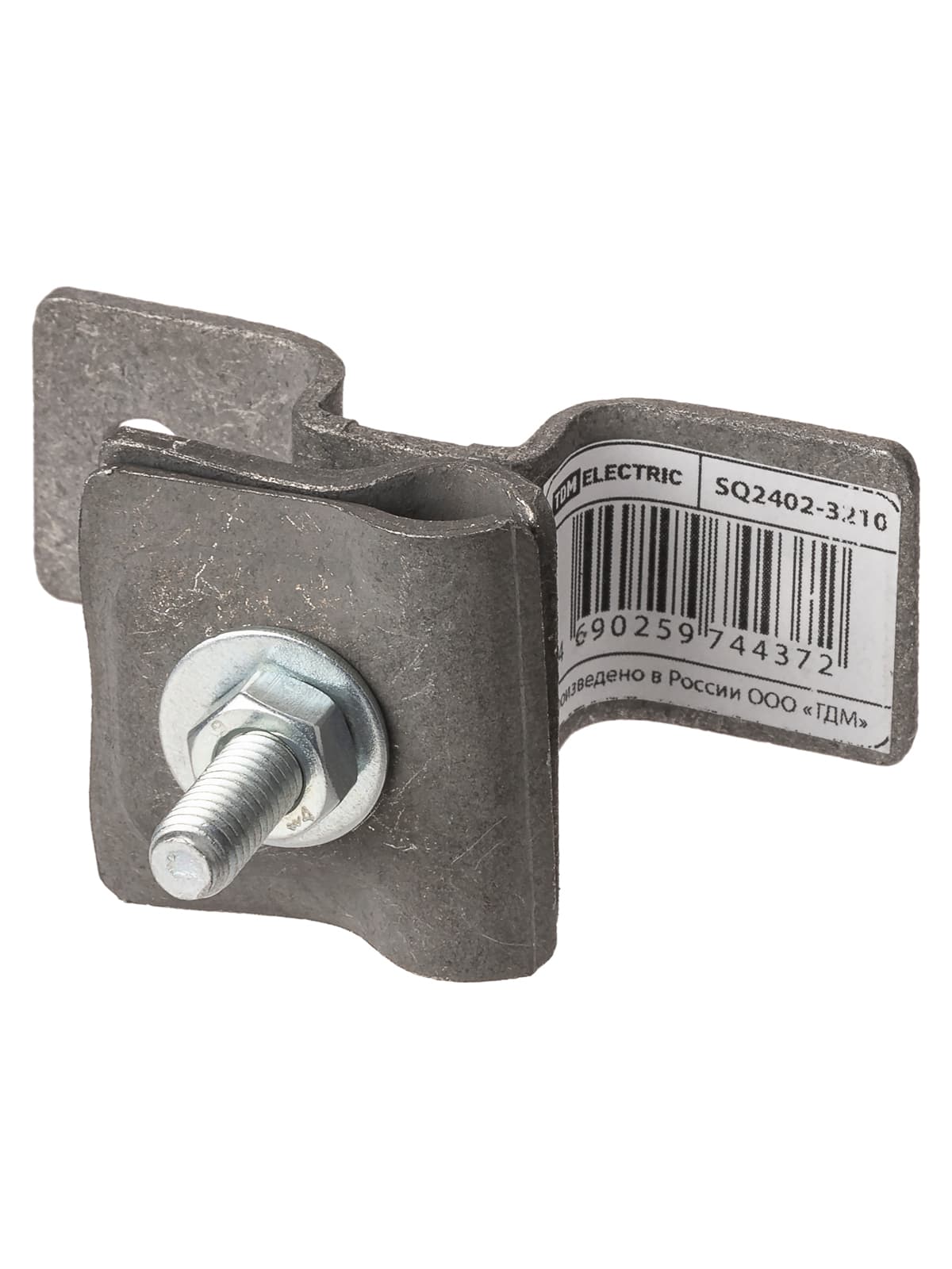 Держатель для гориз. и верт. поверхностей, высота 25 мм, для прута Ø6-10 мм, стальной зажим, термодиффузия (упак. 1 шт.) TDM