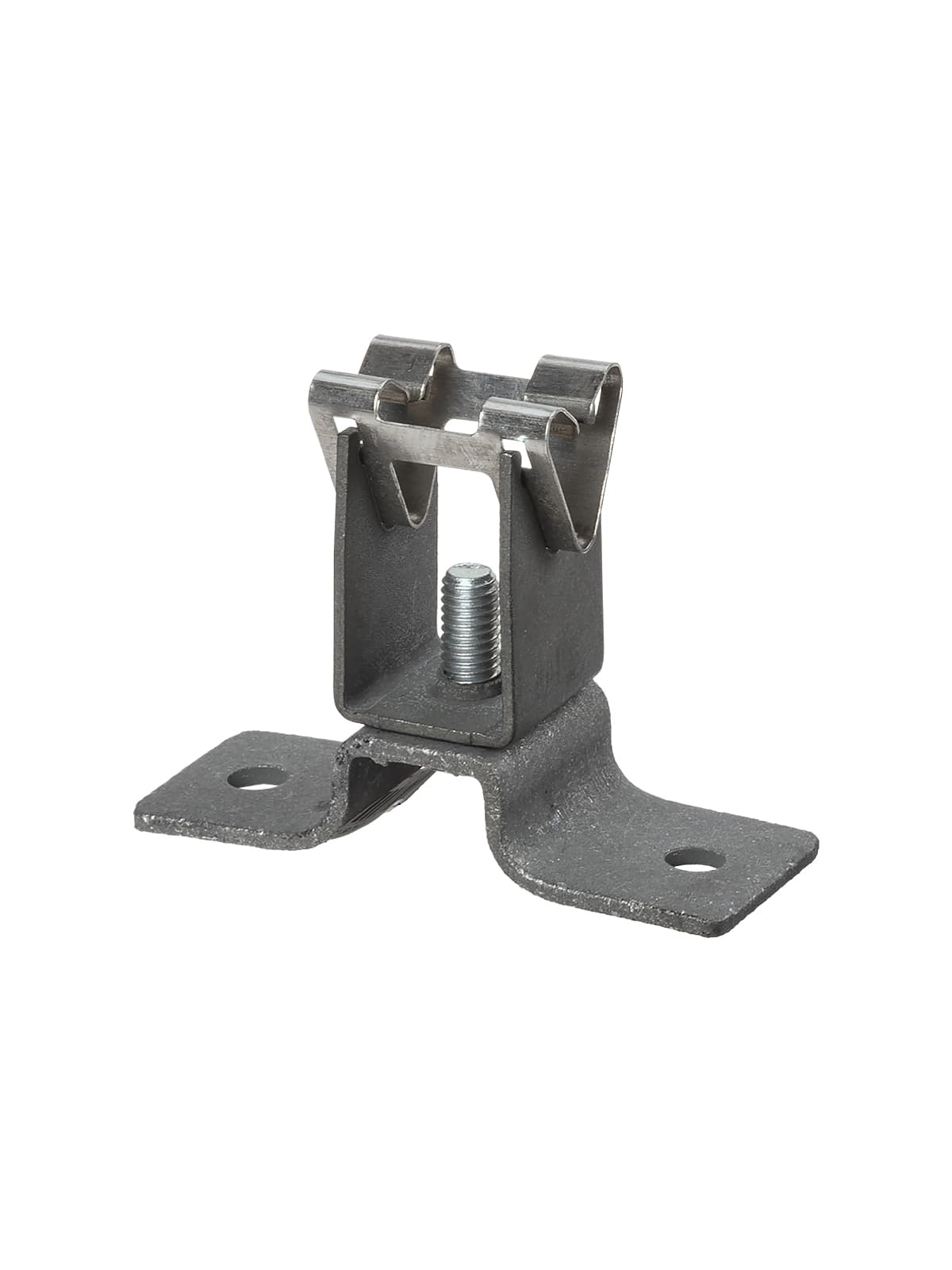 Держатель для гориз. и верт. поверхностей, стальной фиксатор для прута Ø8 мм, высота 45 мм, гор. цинк. (упак. 1 шт.) TDM