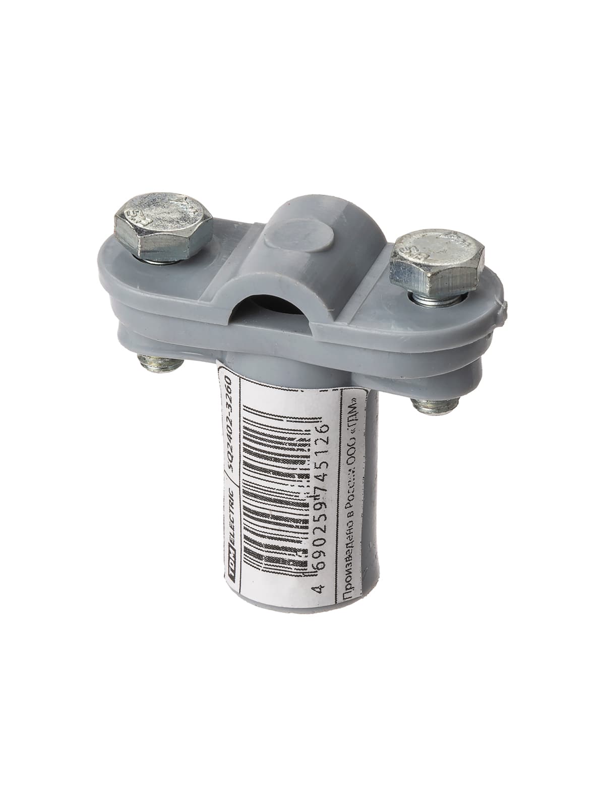 Держатель для гориз. и верт. поверхностей полимерный 2-х болтовой высота 45 мм, для прута Ø6-10 мм (упак. 1 шт.) TDM