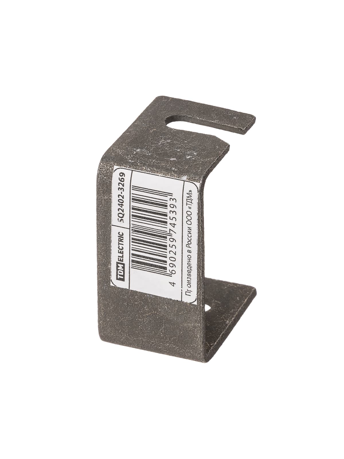 Держатель фасадный скоба 30х48 мм для полосы 25х4 мм, термодиффузия (упак. 1 шт.) TDM