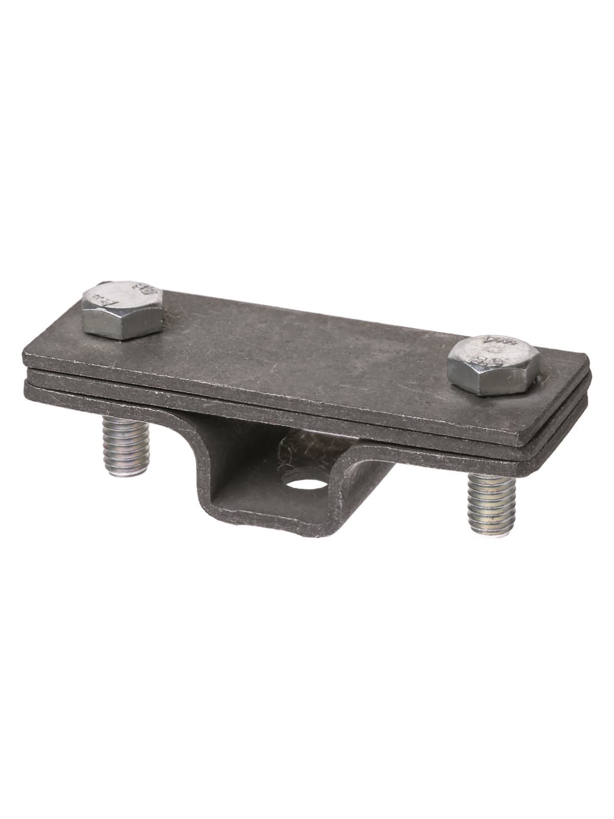 Держатель фасадный 2-х болтовый с контактной пластиной для полосы шириной 20-40 мм, гор. цинк. (упак. 1 шт.) TDM