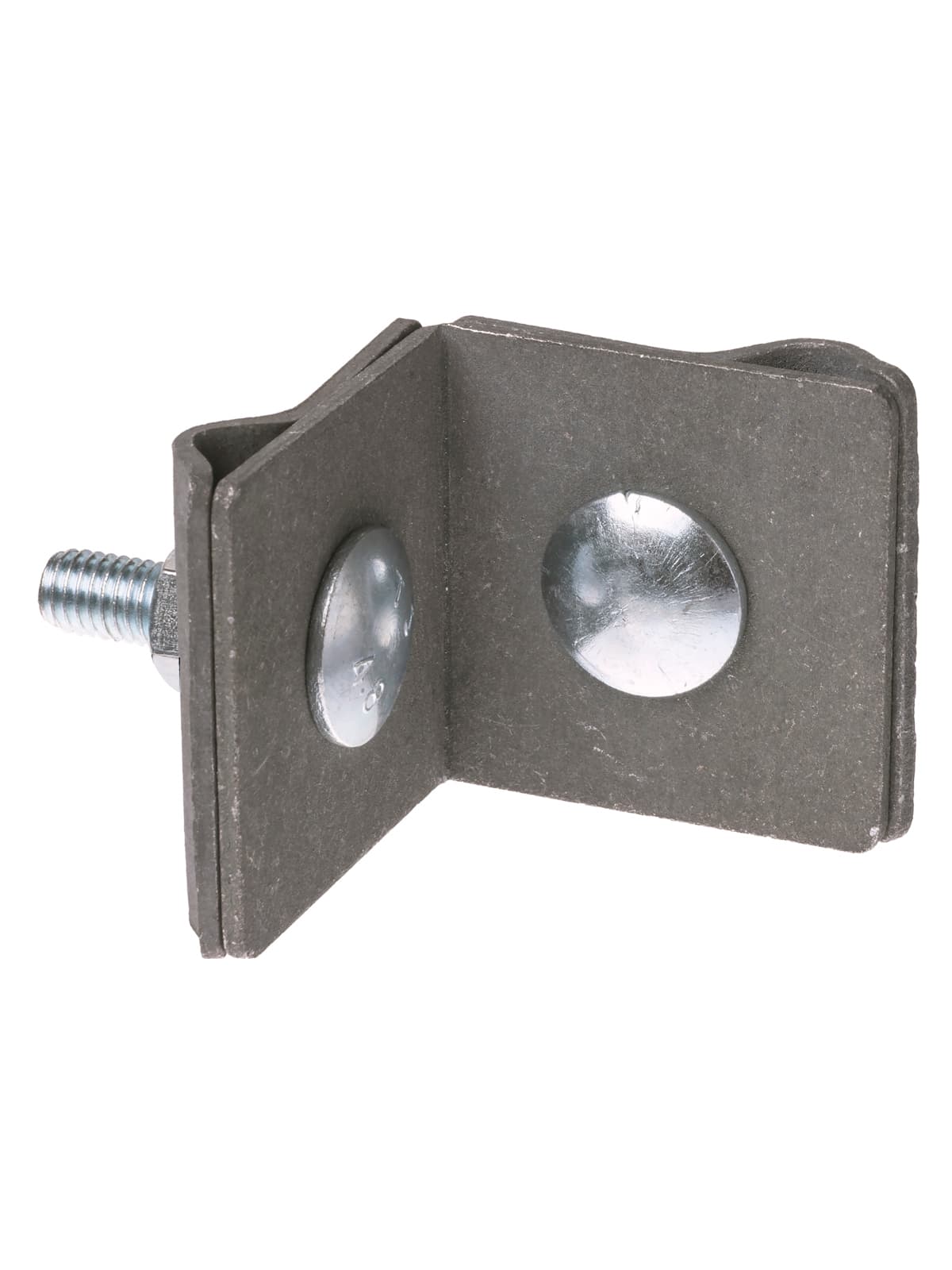 Держатель фальцевый стальной зажим 45х45 мм для прута Ø6-10 мм, гор. цинк. (упак. 1 шт.) TDM