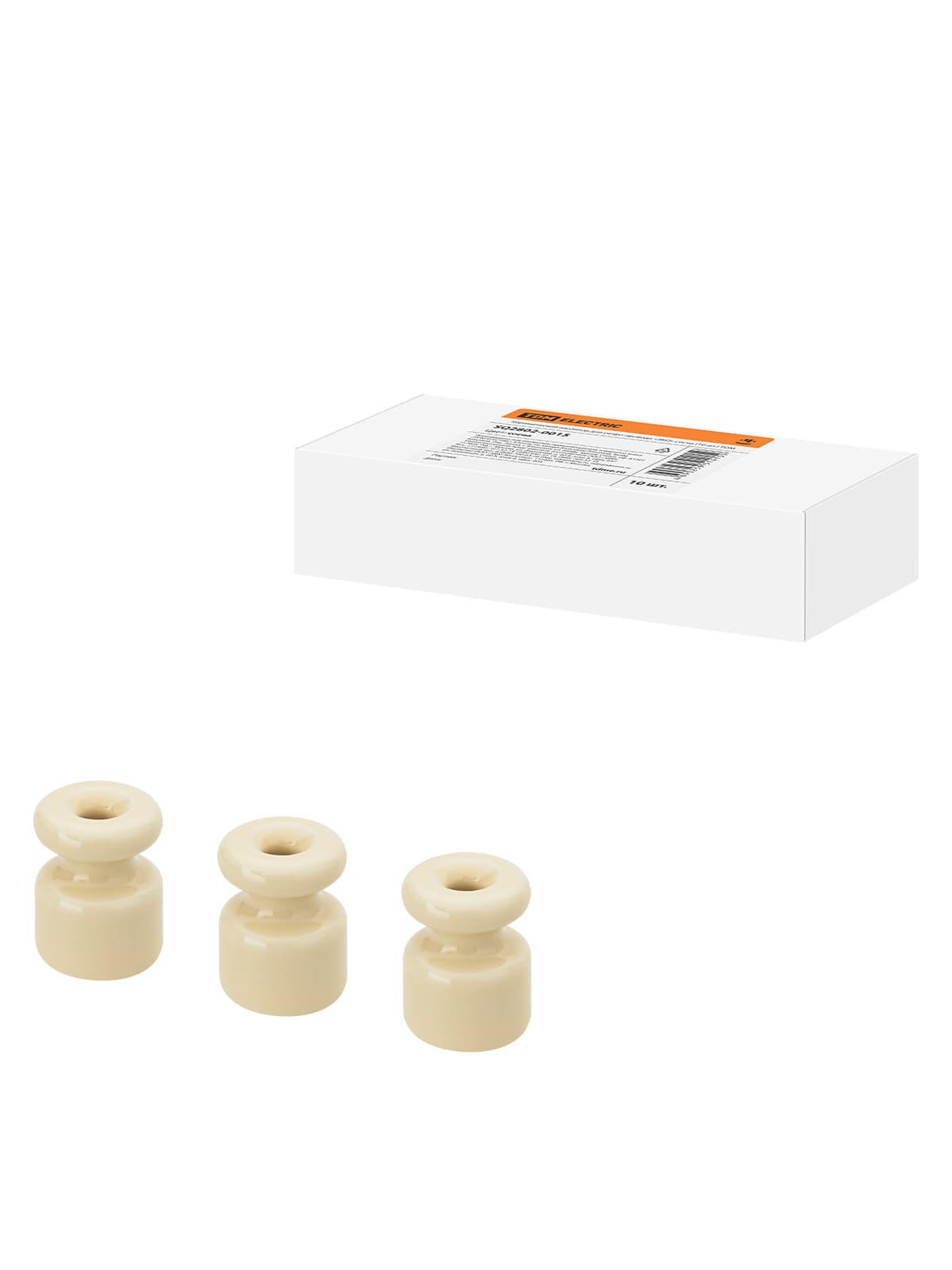 Керамический изолятор для ретро провода  «ЭКО» сосна (10шт) TDM