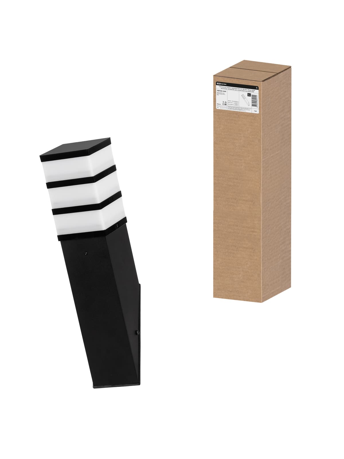 Светильник садово-парковый НБУ 02-100-047 "Инокс 8420" настенный, алюминий, расс.полистирол матовый TDM