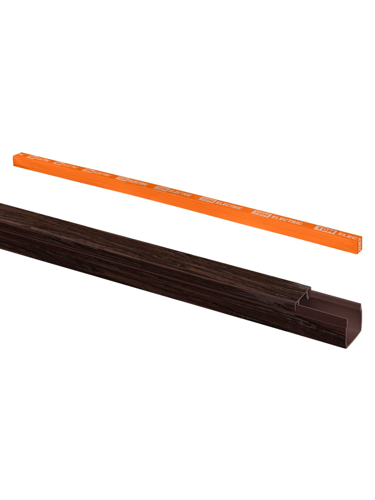 Кабель-канал 12х12 (12 шт по 2 м) "ЭКО" 3D венге (розн.упак.) TDM