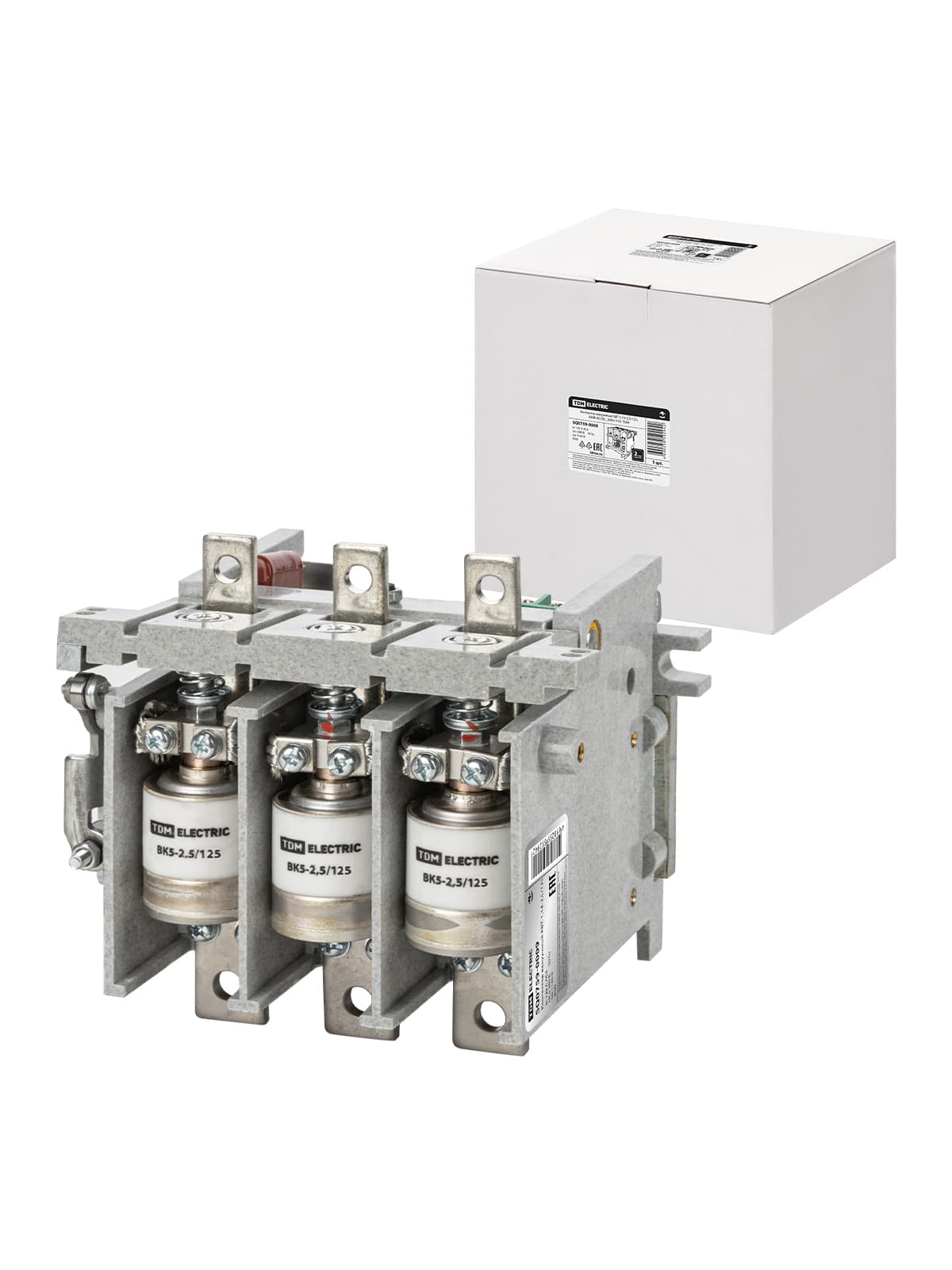 Контактор вакуумный КВТ-1,14-2,5/125, 380В AC/DC, 2НО+1НЗ TDM