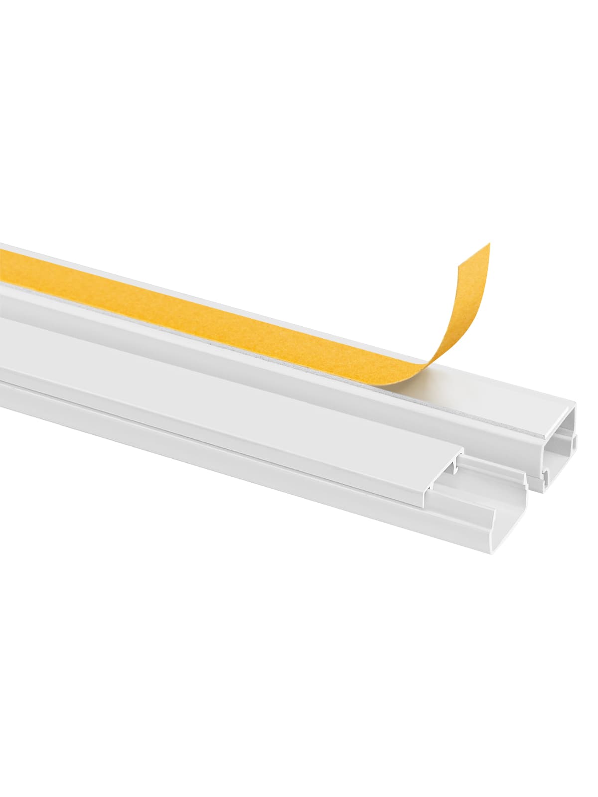 Кабель-канал 15х10 самоклеящийся (12 шт по 2 м) белый TDM