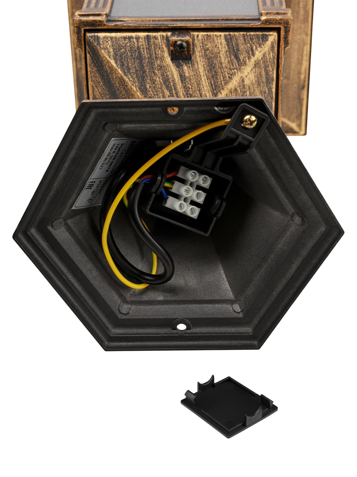 Светильник садово-парковый "Самурай" 60 Вт, стойка, шагрень/бронза, Е27, TDM