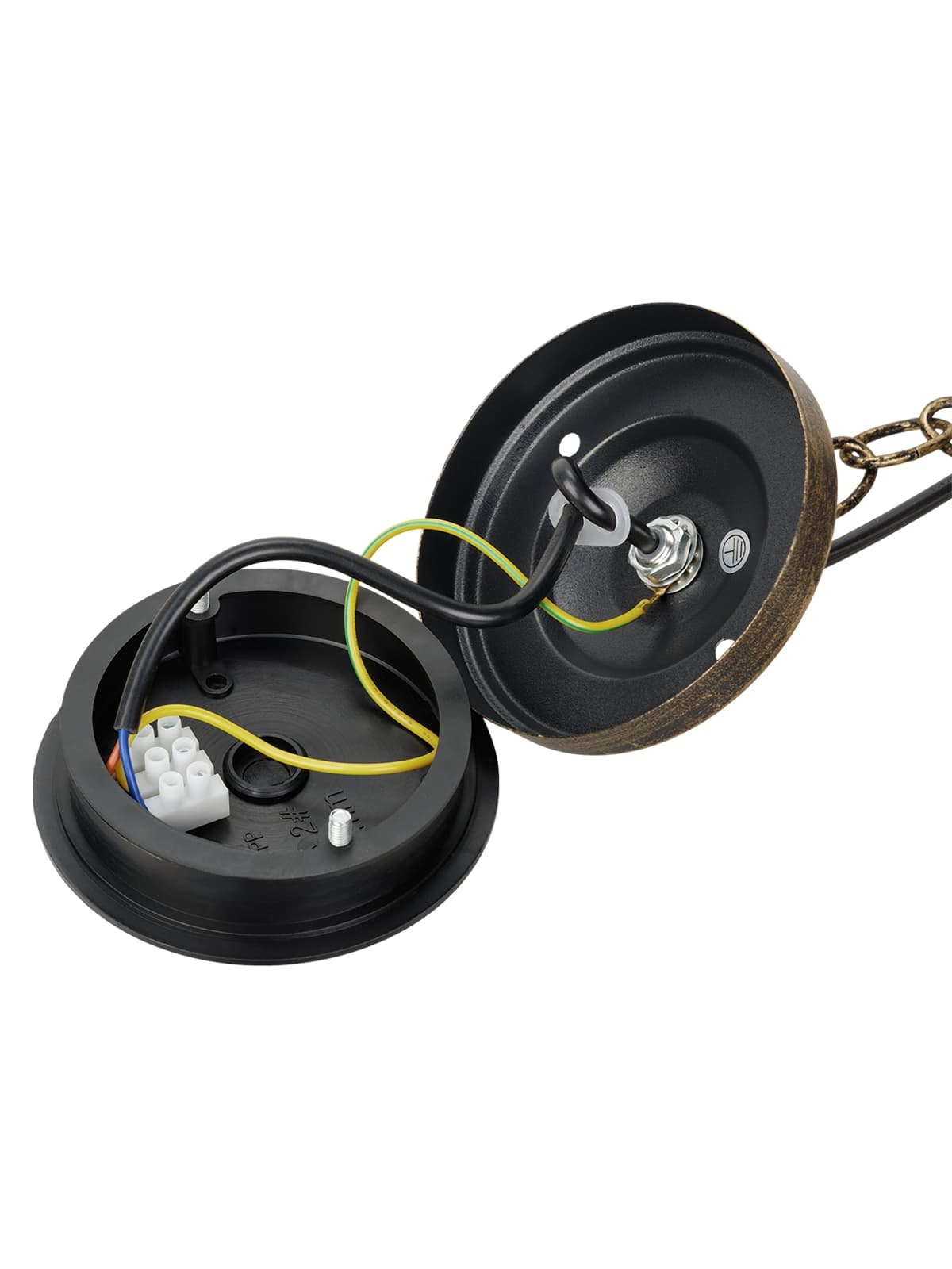 Светильник садово-парковый "Самурай" 60 Вт, подвес, шагрень/бронза, Е27, TDM