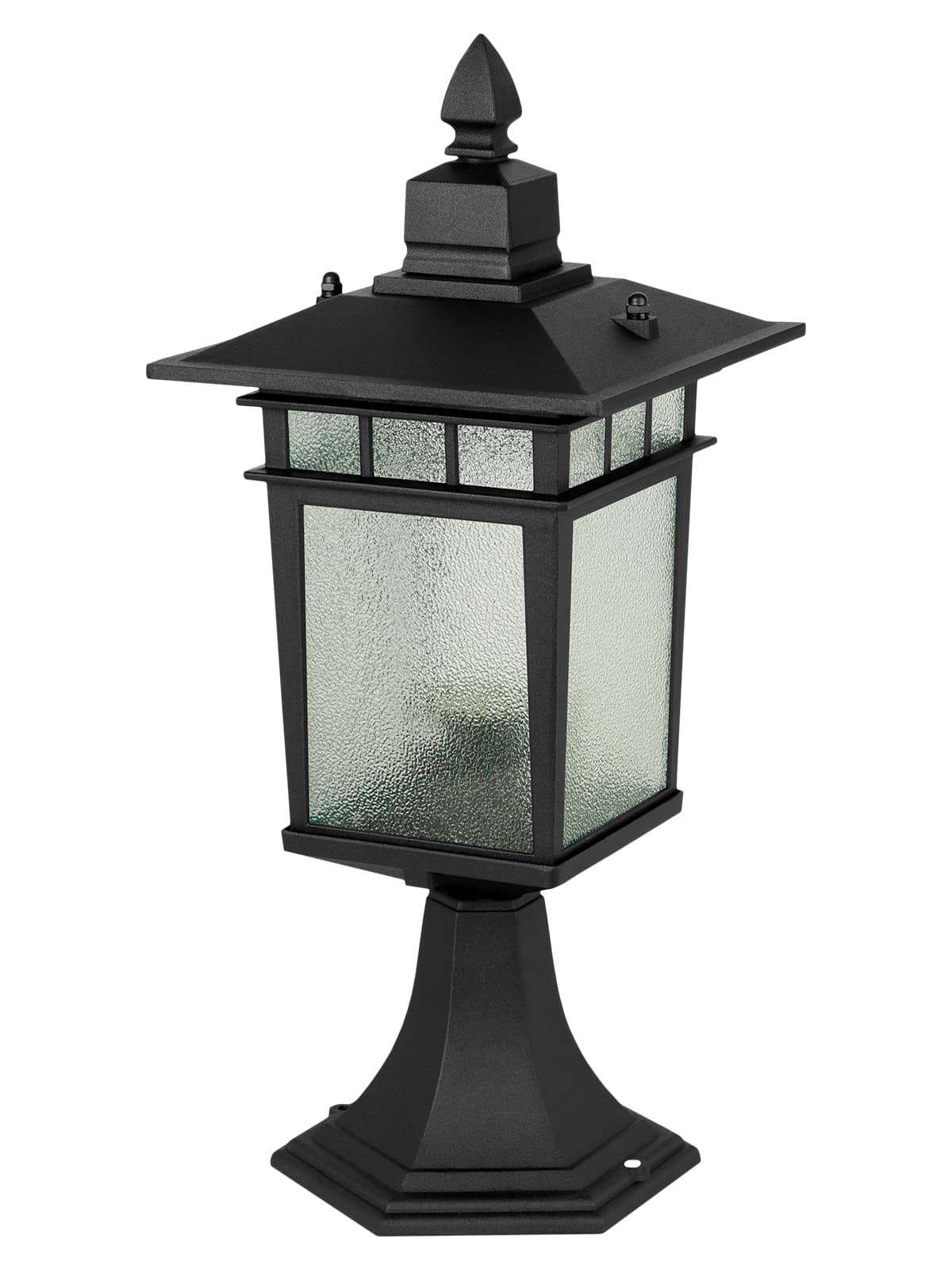 Светильник садово-парковый "Тамплиеры" 100 Вт, стойка, шагрень/черный, Е27, TDM