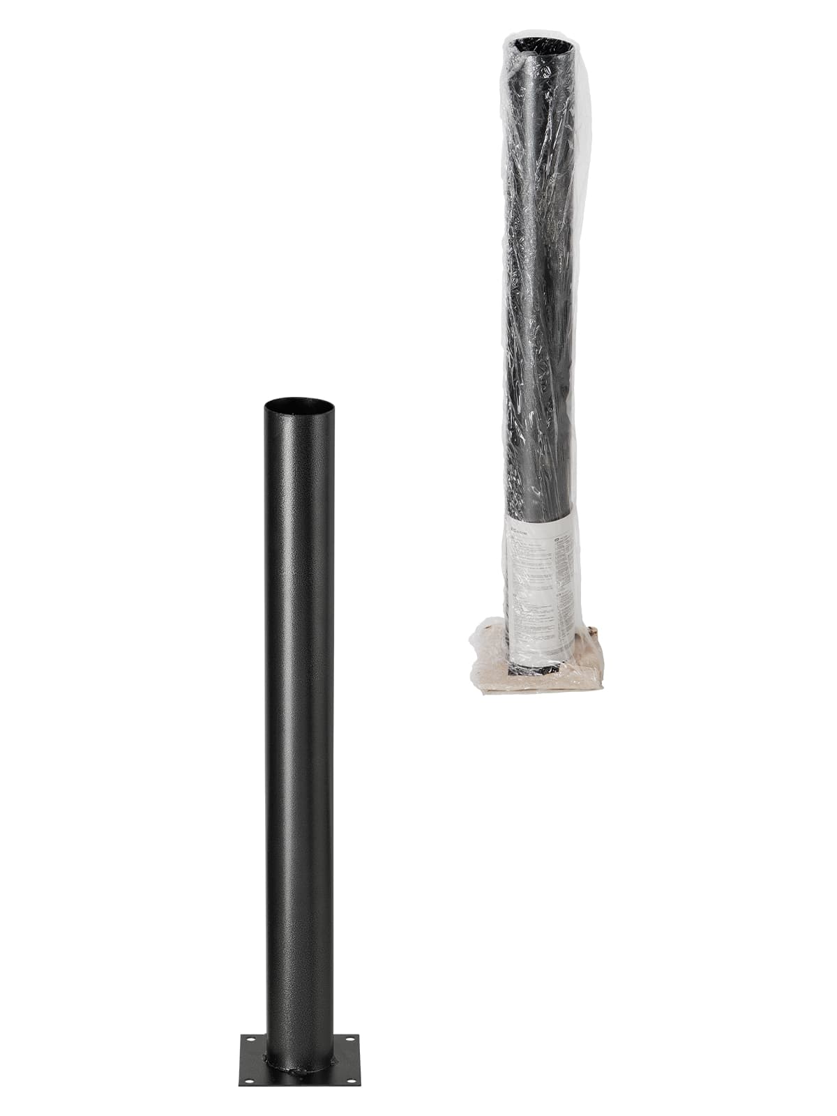 Опора металлическая садово-парковая, h=600 мм, цвет серебро металлик, TDM