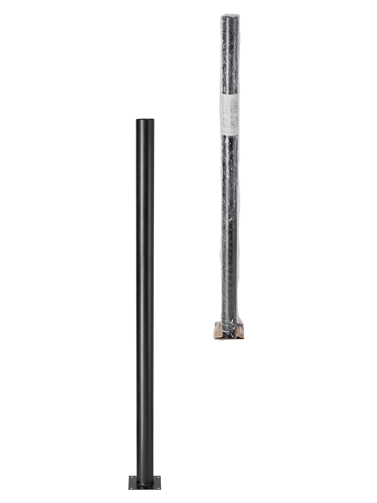 Опора металлическая садово-парковая, h=1200 мм, цвет серебро металлик, TDM