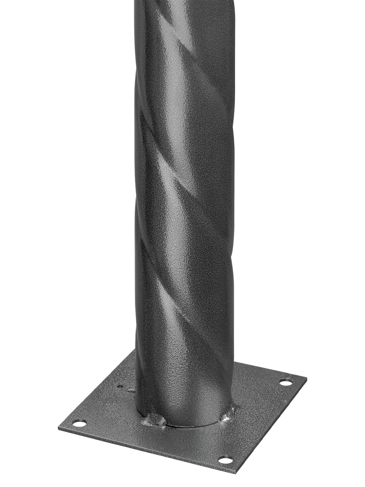 Опора витая металлическая садово-парковая, h=600 мм, цвет серебро металлик, TDM