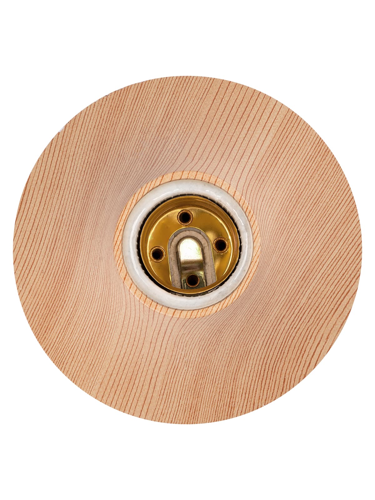 Патрон-основание, керамический E27, "ЭКО" сосна TDM