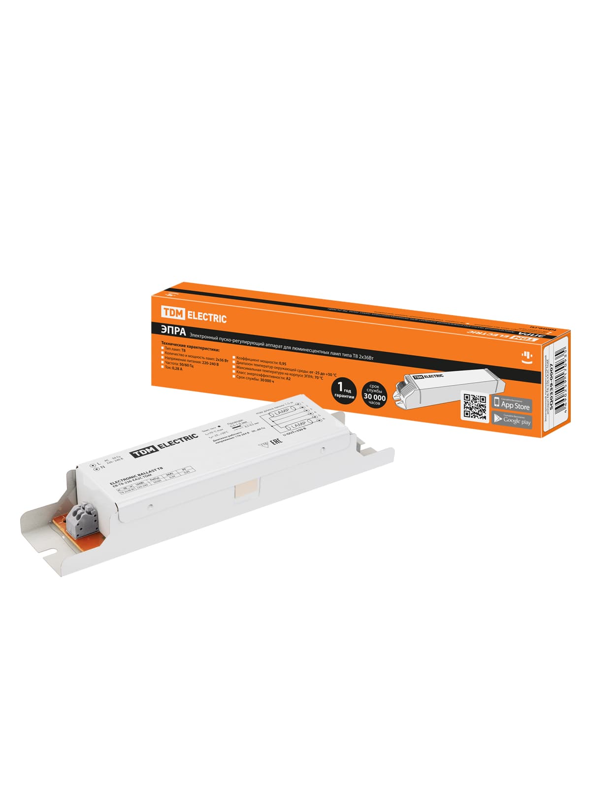 Электронный пускорегулирующий аппарат EB-T8-236-EA2С TDM