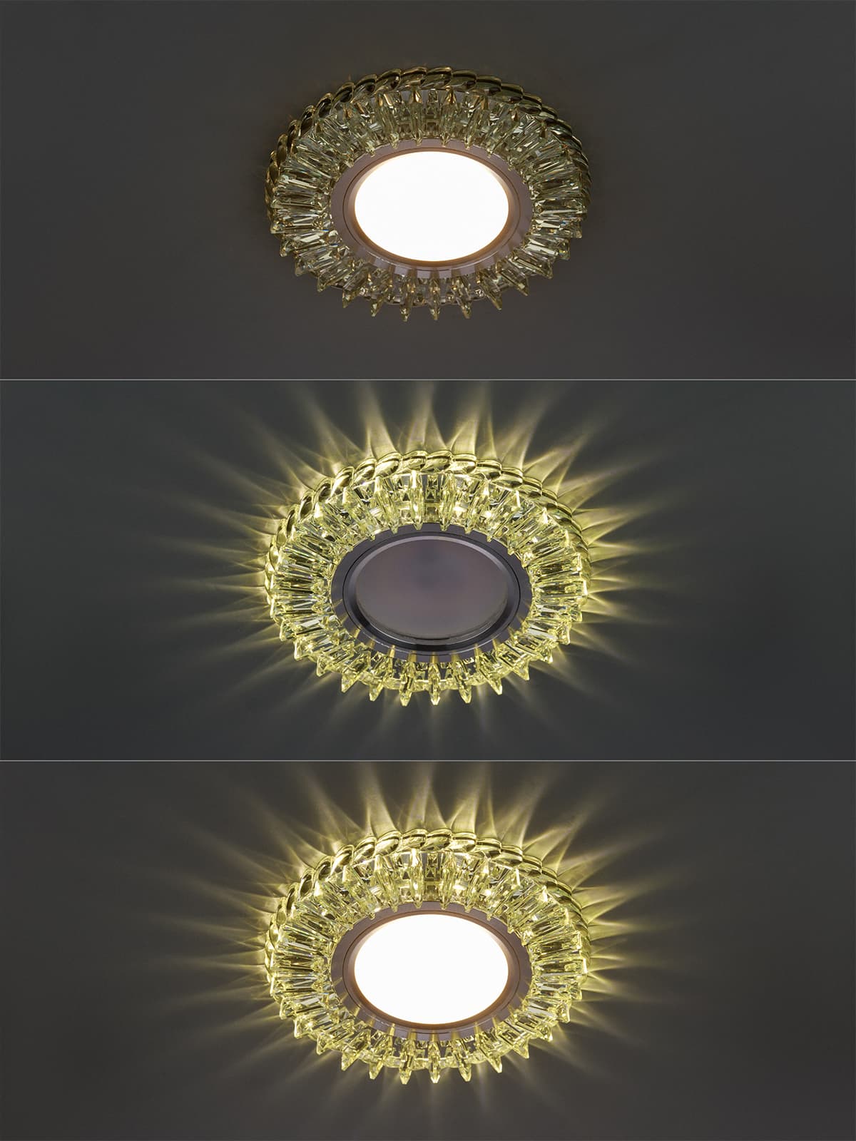 Светильник встраиваемый СВ 03-06 MR16 50Вт G5.3 LED подсветка 3 Вт зеркальный/хром TDM