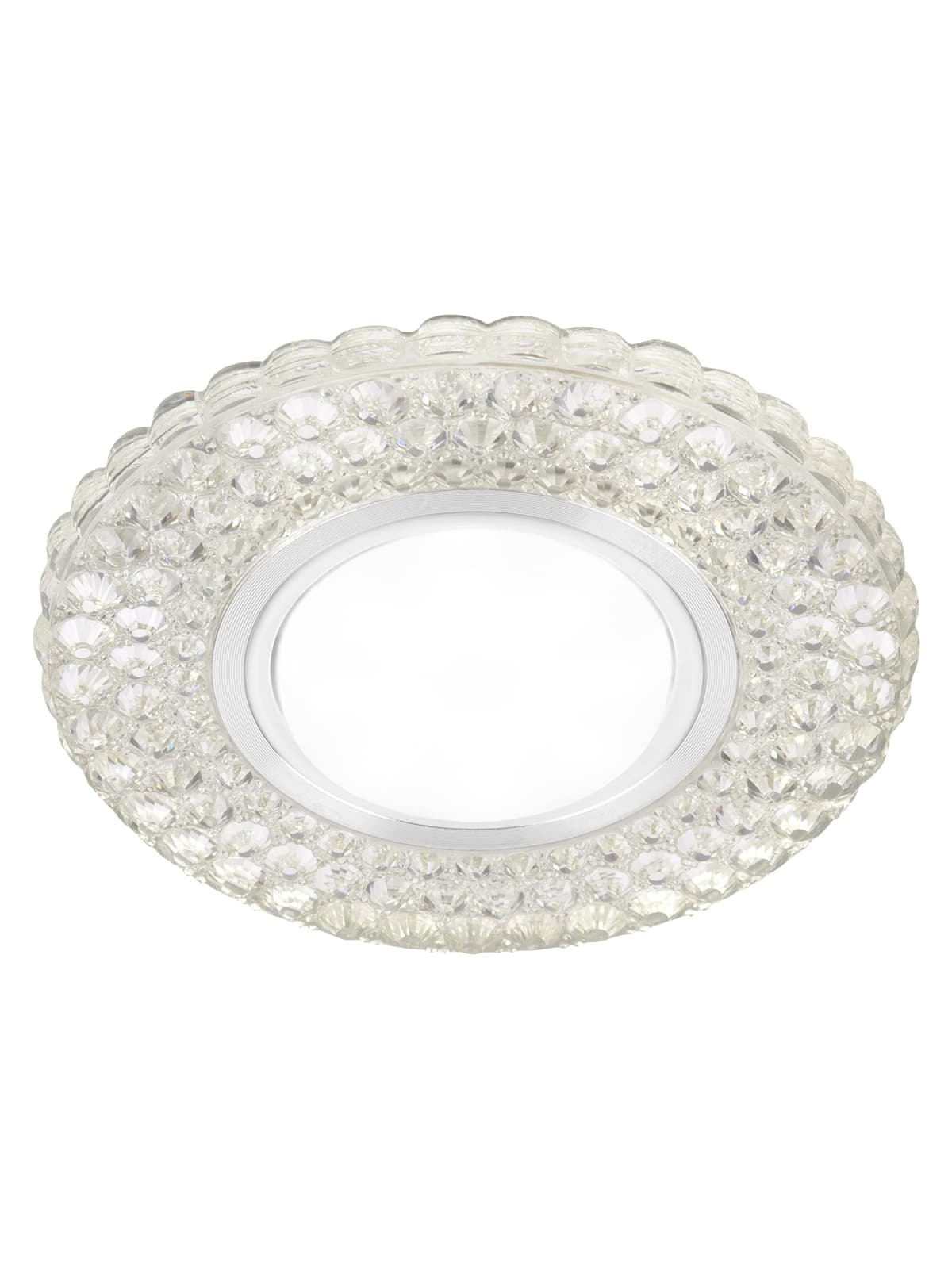 Светильник встраиваемый СВ 03-12 MR16 50Вт G5.3 LED подсветка 3 Вт зеркальный/хром TDM