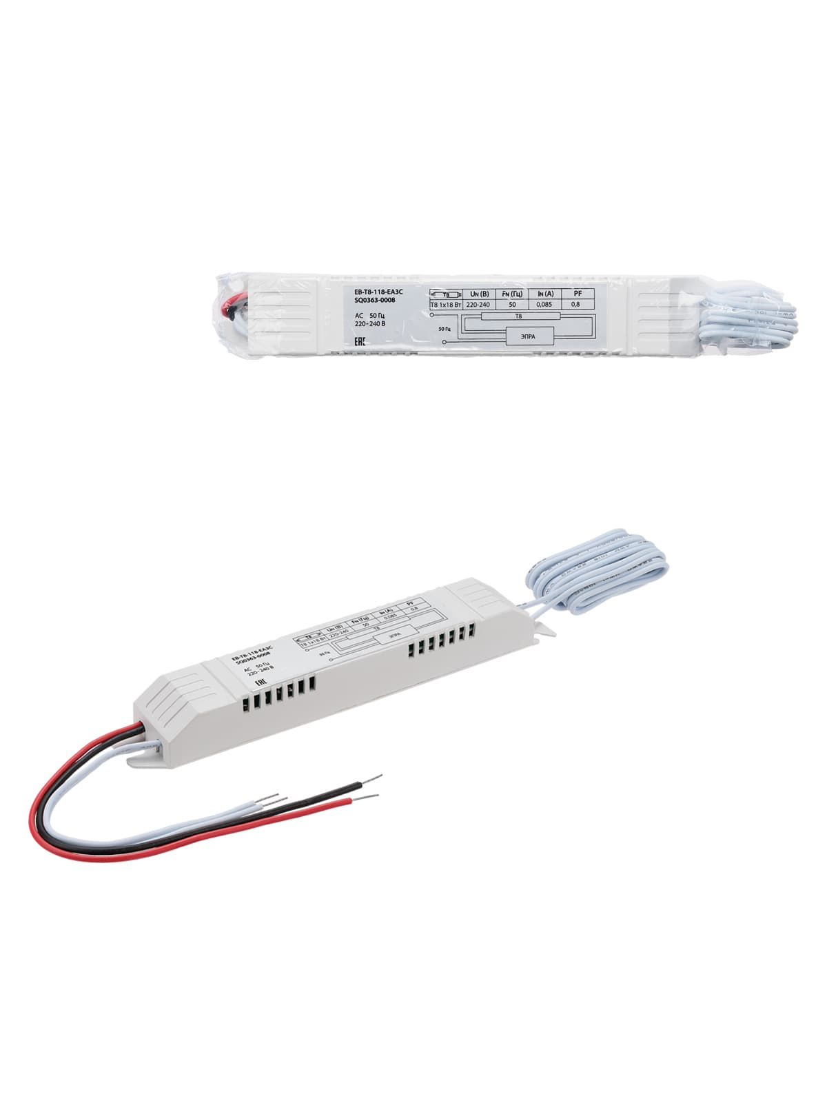 Электронный пускорегулирующий аппарат EB-T8-118-EA3С нар.