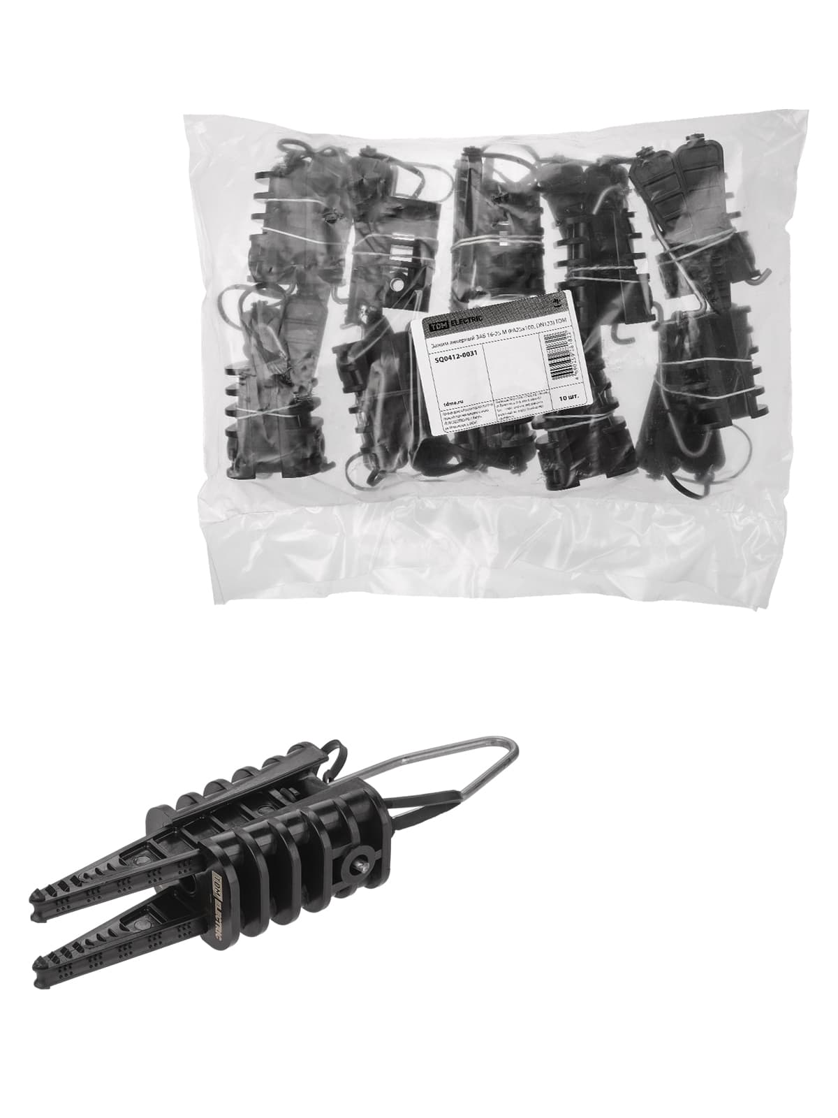 Зажим анкерный ЗАБ 16-25 М (PA25x100, DN123) TDM