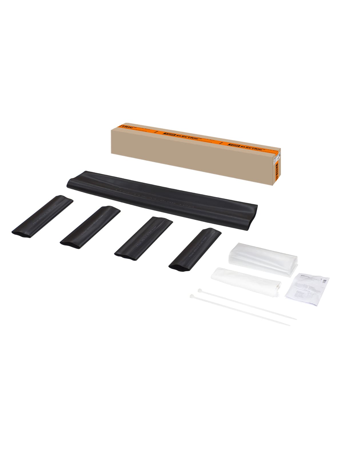 Муфта кабельная термоусаживаемая соединительная 150-240 кв.мм, 1кВ, ПВХ/СПЭ без брони, без гильз 4ПСт1-150/240-БГ TDM