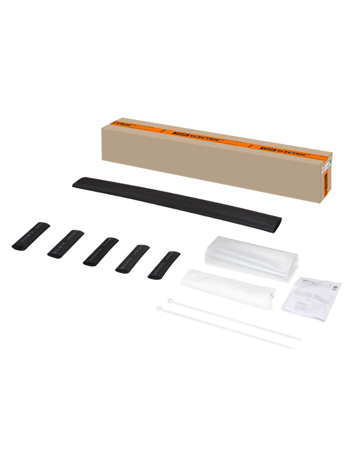 Муфта кабельная термоусаживаемая соединительная 10-25 кв.мм, 1кВ, ПВХ/СПЭ без брони, без гильз 5ПСт1-10/25-БГ TDM