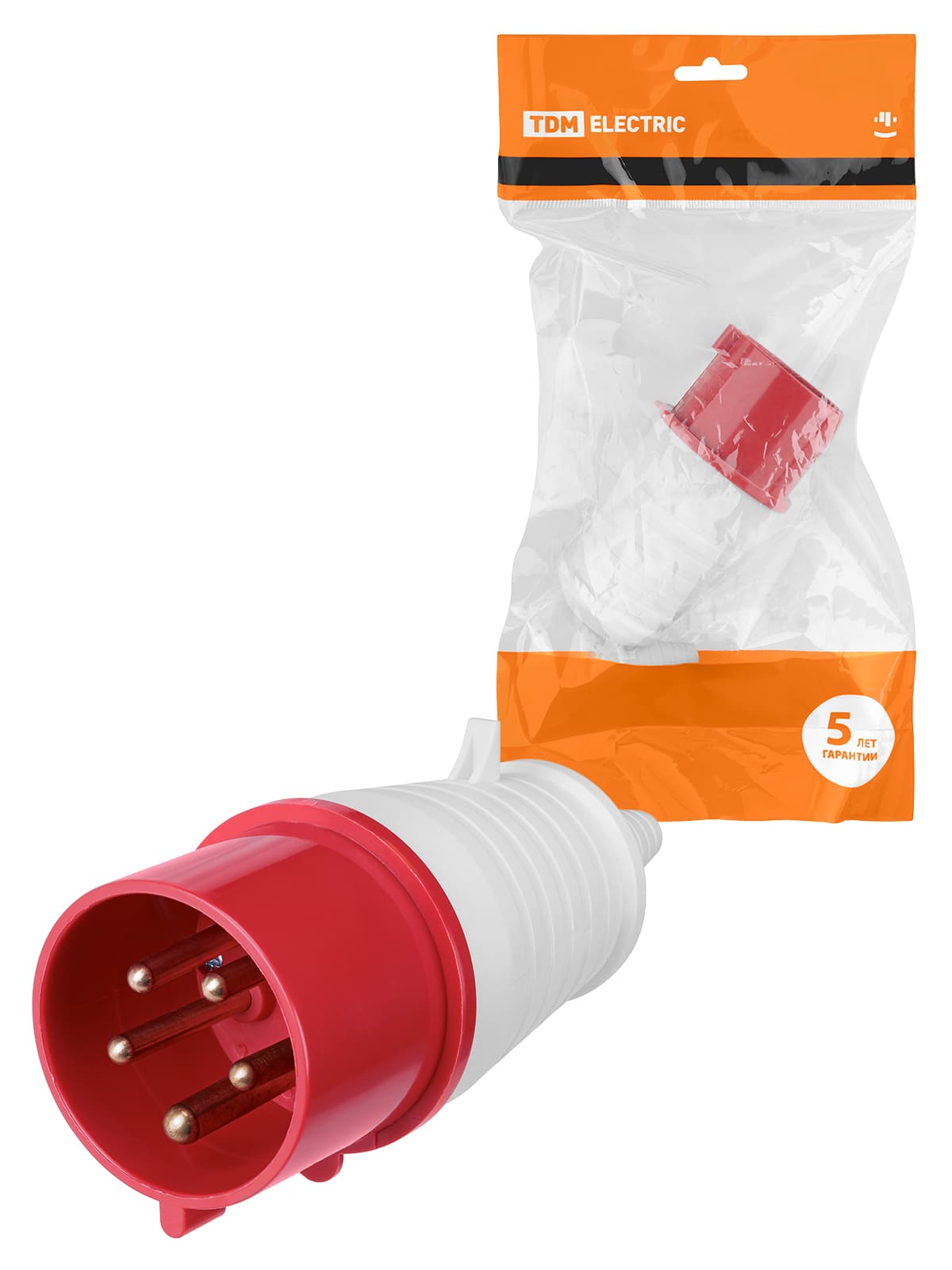 Вилка 025 3Р+РЕ+N 32А 380В IP44 TDM