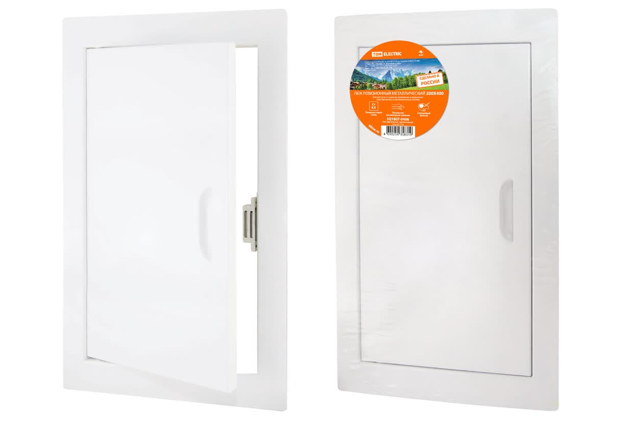 Люк ревизионный металлический, 200х400 TDM