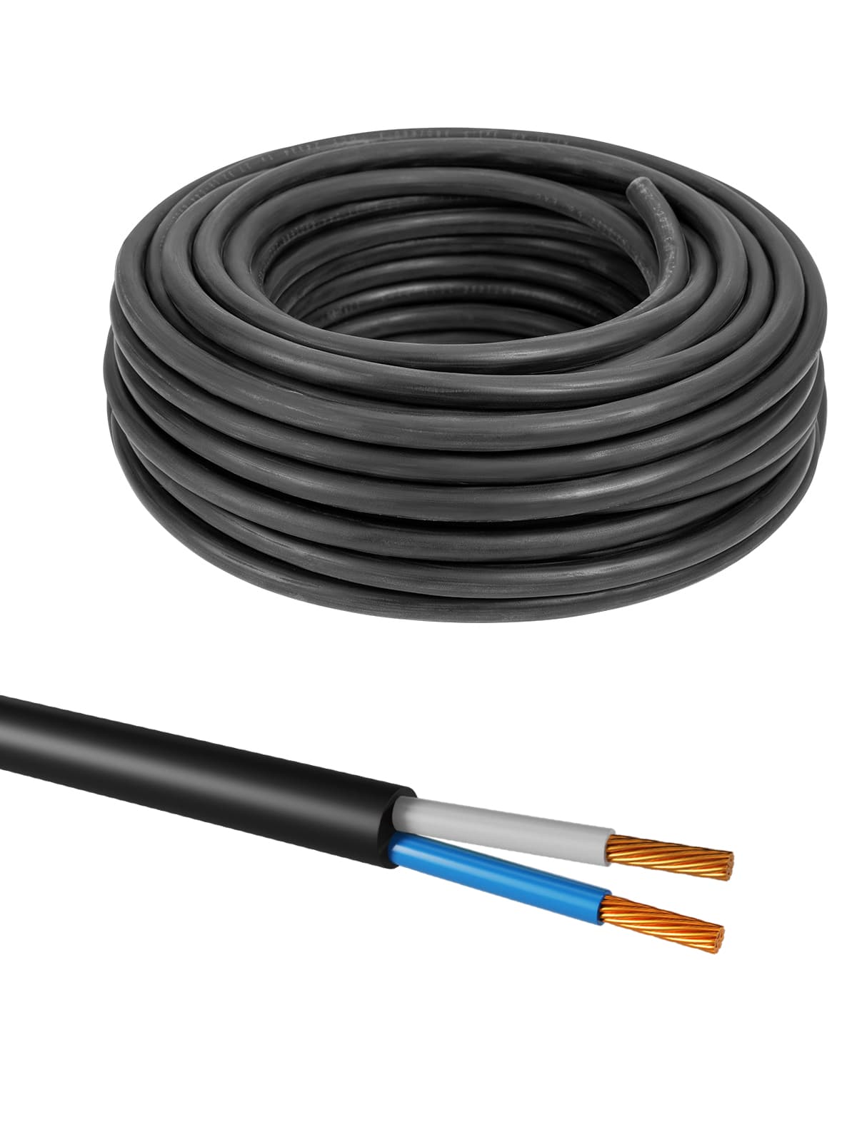 Кабель КГТП-ХЛ 2х1,5(N)-0,66 ГОСТ (20м) TDM