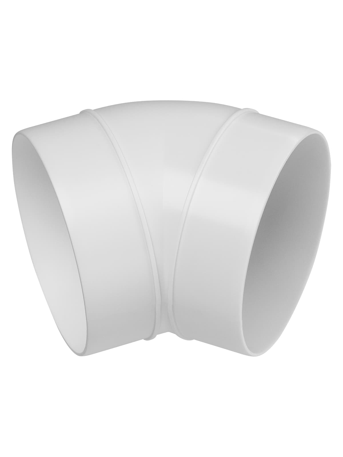 Колено для круглых воздуховодов 45 гр., D100, TDM