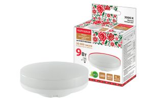 Лампа светодиодная GX53-9 Вт-230 В-3000 К-Э, h=26 мм, Народная