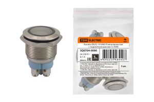 Кнопка EB2Q-1910NE/R металлическая с подсветкой красная 1з TDM