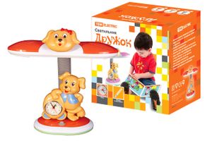 Светильник Дружок настол/часы 220В, 11Вт, G23, оранжевыйTDM