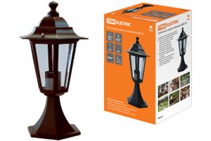 Светильник 6060-14 садово-парковый шестигранник, 60Вт, стойка, бронза