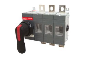 Рубильник ВНК-37-1 3П 315А с установленной фронтальной ручкой управления TDM