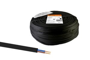 Шнур ШВВП 2х0,75 ГОСТ (100м), черный TDM